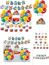 Load image into Gallery viewer, 18 Poke•mon theme birthday  party decoration
