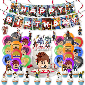 13 Ro•blox theme birthday  party decorations