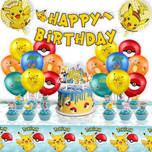 Load image into Gallery viewer, 18 Poke•mon theme birthday  party decoration
