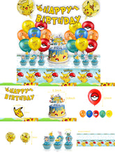 Load image into Gallery viewer, 18 Poke•mon theme birthday  party decoration
