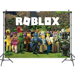 13 Ro•blox Birthday party decorations background wall backdrops 3D printing tapestry post accessory