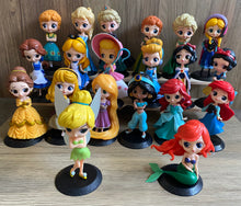 Load image into Gallery viewer, 74 Cartoon characters princess figures kid toys cake decoration
