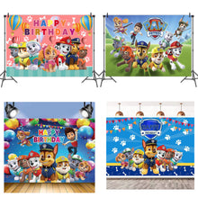 Load image into Gallery viewer, 17 Paw P Birthday party decorations background wall backdrops 3D printing tapestry post accessory
