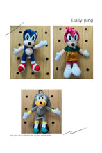 Load image into Gallery viewer, 06 So•nic keychain plush doll kid toys
