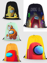 Load image into Gallery viewer, 07 Among.us Game bag fashion backpack string bag
