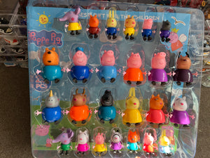 34 pig mini figures cake decorations Kid toys