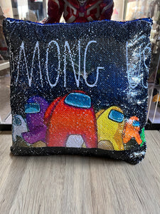 07 Among.us Game cushions with sequins pillow cases