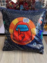 Load image into Gallery viewer, 07 Among.us Game cushions with sequins pillow cases
