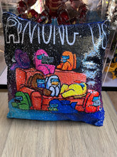 Load image into Gallery viewer, 07 Among.us Game cushions with sequins pillow cases
