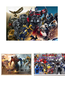 12 Transformers Birthday party decoration background wall backdrops 3D printing tapestry post accessory