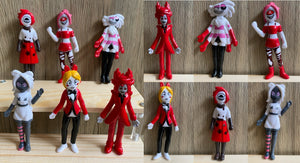 88 Hazbin•Hotel mini figures cake decorations