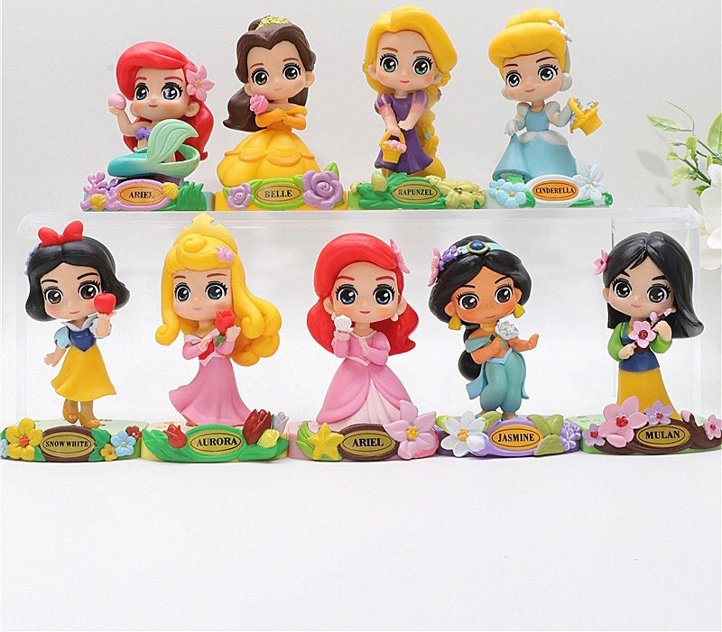 74 Princess mini figures cake decorations