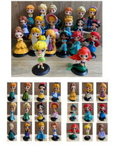 Load image into Gallery viewer, 74 Cartoon characters princess figures kid toys cake decoration
