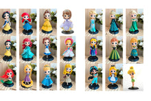 Load image into Gallery viewer, 74 Cartoon characters princess figures kid toys cake decoration
