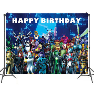 13 Ro•blox Birthday party decorations background wall backdrops 3D printing tapestry post accessory