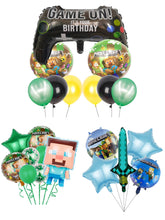 Load image into Gallery viewer, 33 Mine•craft Foil balloons party decorations
