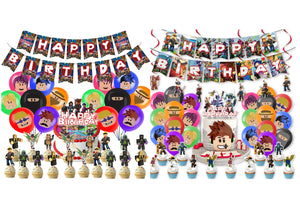 13 Ro•blox theme birthday  party decorations