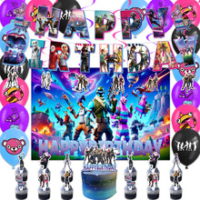 Load image into Gallery viewer, 04 Fort•nite theme birthday  party decoration
