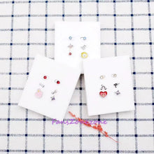 Load image into Gallery viewer, BTS earrings pink 6pieces stud alloy
