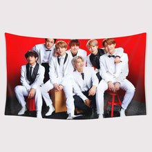 Load image into Gallery viewer, 401 BTS 3D printing tapestry backdrop accessory party decoration
