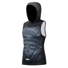 Load image into Gallery viewer, Fashion superhero printing sport clothes tight training clothes GYM singlet
