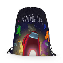 Load image into Gallery viewer, 07 Among.us Game bag fashion backpack string bag
