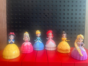 74 Princess mini figures cake decoration kid toys