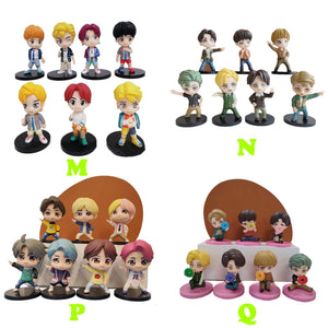 401 BTS mini figures cake decorations