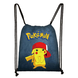 18 Poke•Mon string bag fashion backpacks