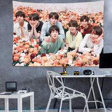 Load image into Gallery viewer, 401 BTS 3D printing tapestry backdrop accessory party decoration
