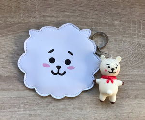 BTS money bag and keychain