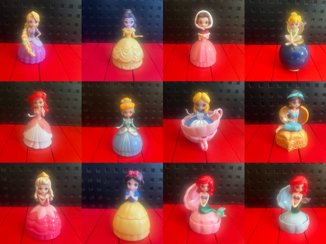 74 Princess mini figures cake decoration kid toys