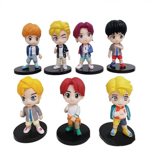 401 BTS mini figures cake decorations