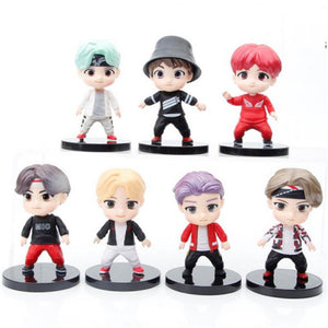 401 BTS mini figures cake decorations